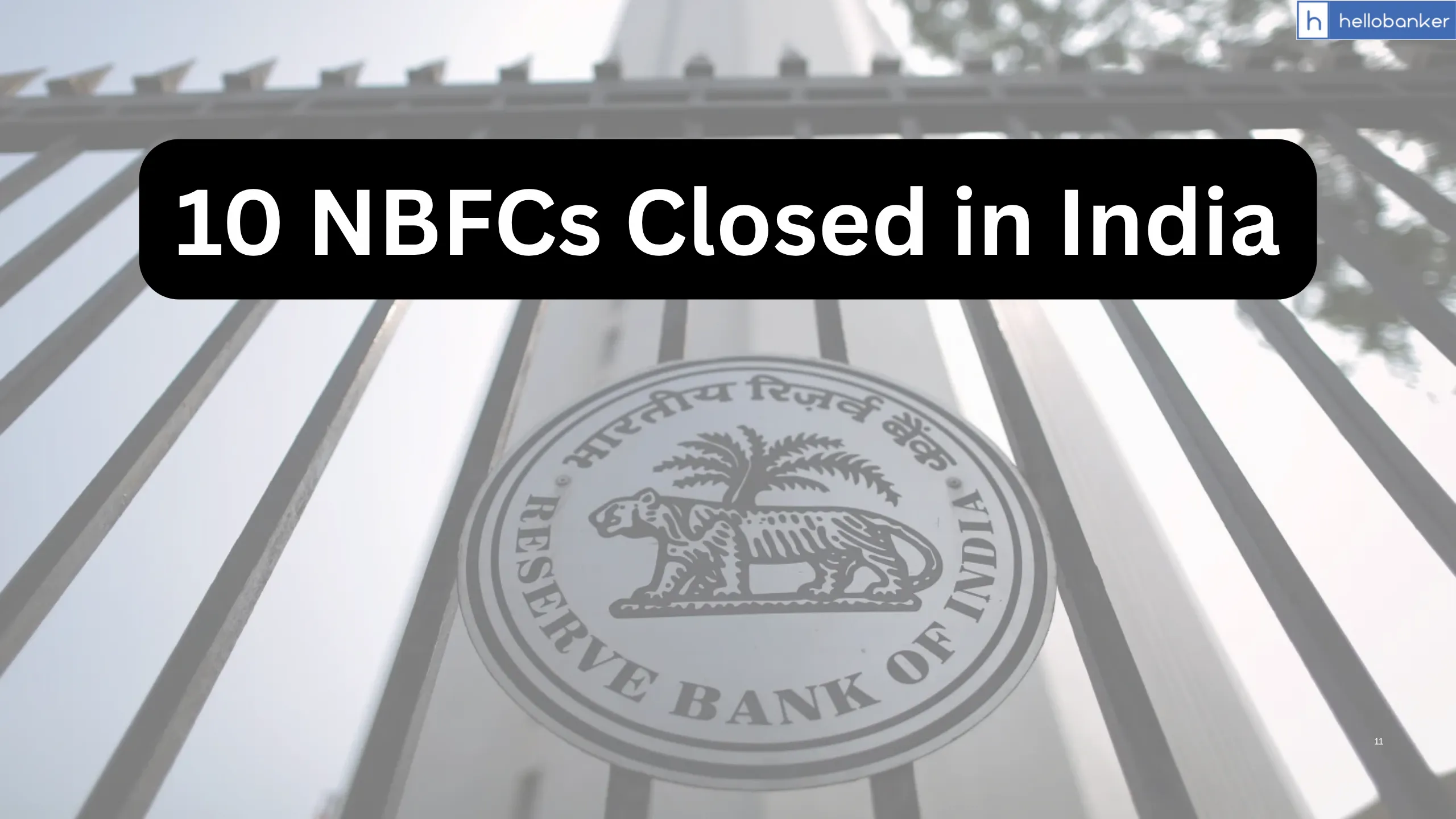10 NBFCs Closed in India, 4 Surrender and License of 6 NBFC Cancelled
