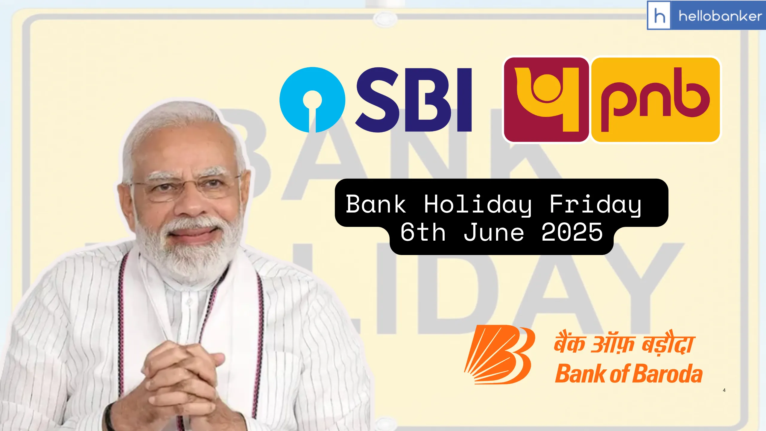 Bank Holiday on Friday 6th June, Check State Wise Holiday List