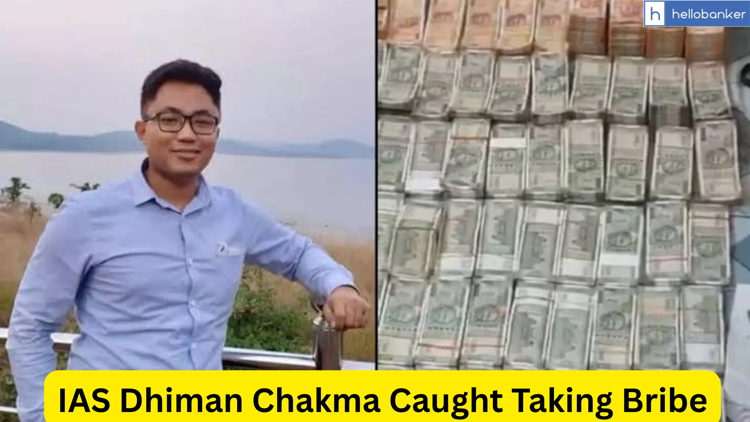 IAS Officer Dhiman Chakma caught accepting Bribe in Odisha