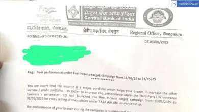 Central Bank Manager issued Explanation Letter for Poor Performance in Insurance Business