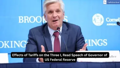 Effects of Tariffs on the Three I, Read Speech of Governor of US Federal Reserve