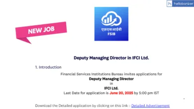FSIB IFCI Vacancy Released for the position of DMD, Check Eligibility and Apply