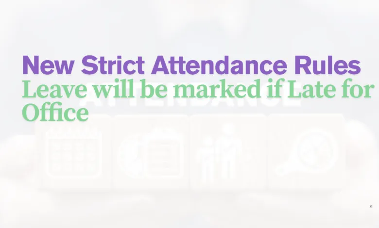 Leave will be marked if Late for Office