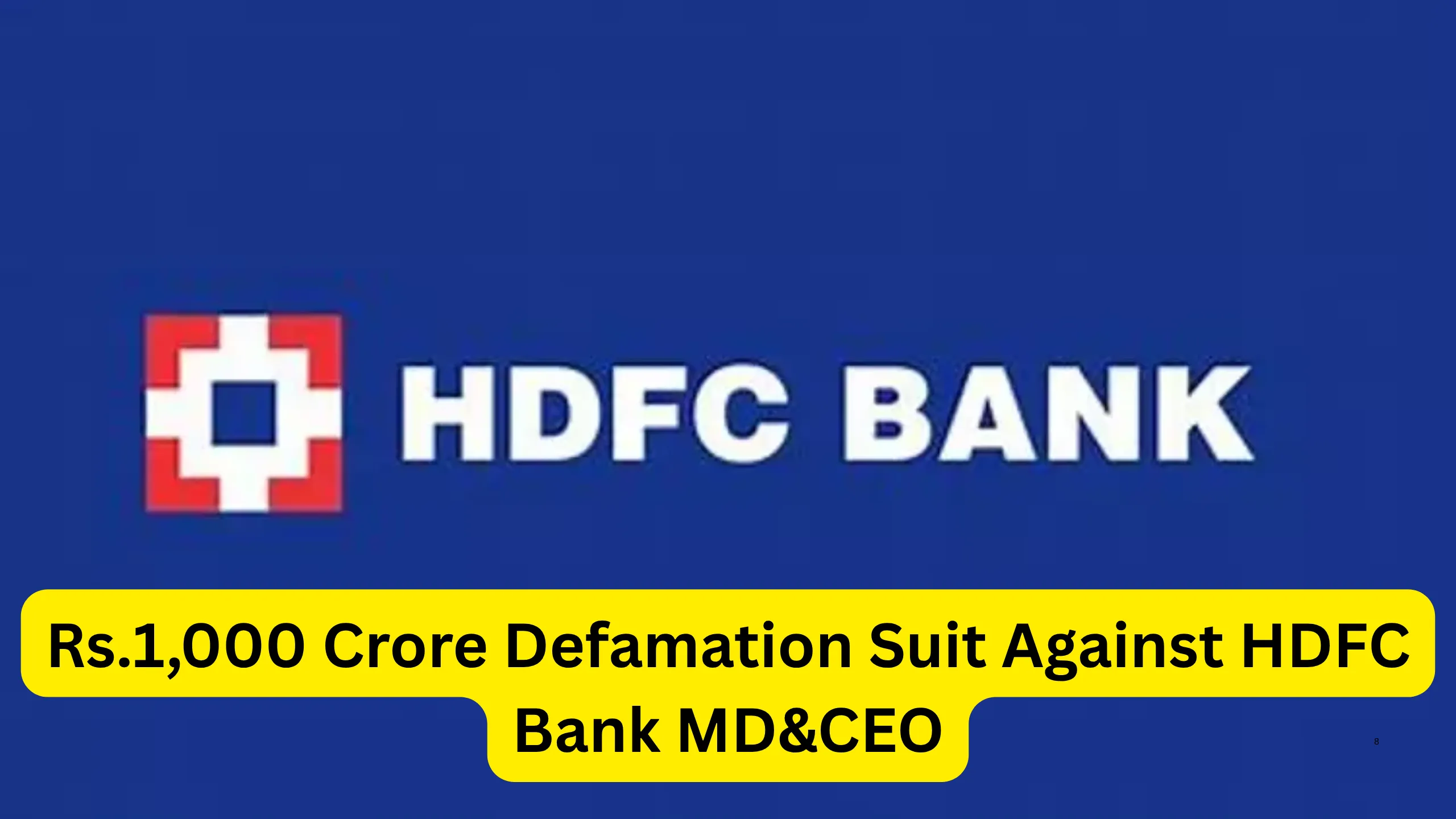 Lilavati Trust Files Rs.1,000 Crore Defamation Suit Against HDFC Bank CEO Sashidhar Jagdishan