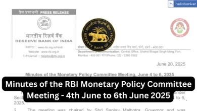 Minutes of the RBI Monetary Policy Committee Meeting - 4th June to 6th June 2025