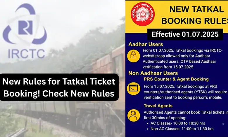 New Rules for Tatkal Ticket Booking! Booking Train Tickets Made Easy, Check New Rules