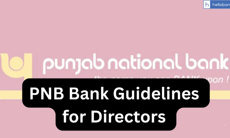 PNB Bank Guidelines for Directors [PDF]