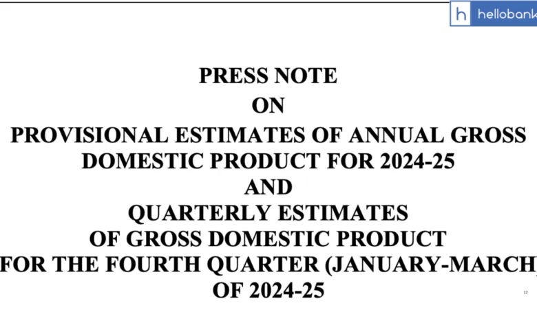 Provisional Estimates (PE) of Annual Gross Domestic Product (GDP) [Download Report PDF]