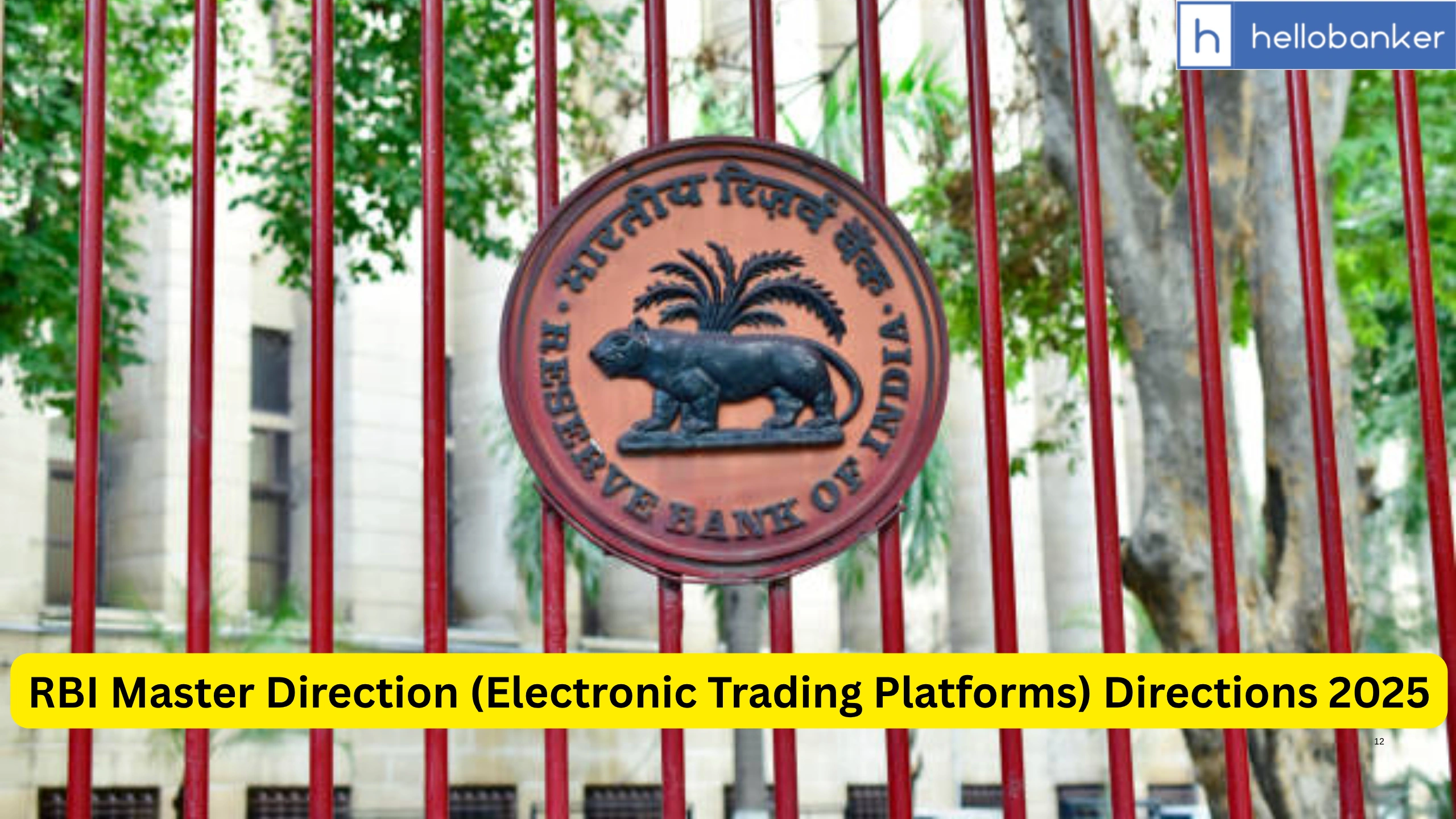 RBI Master Direction (Electronic Trading Platforms) Directions 2025