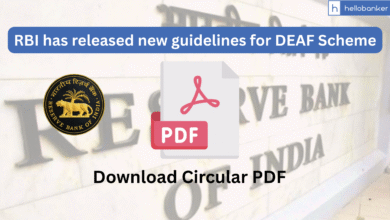 RBI has released new guidelines for DEAF Scheme, Download Circular PDF