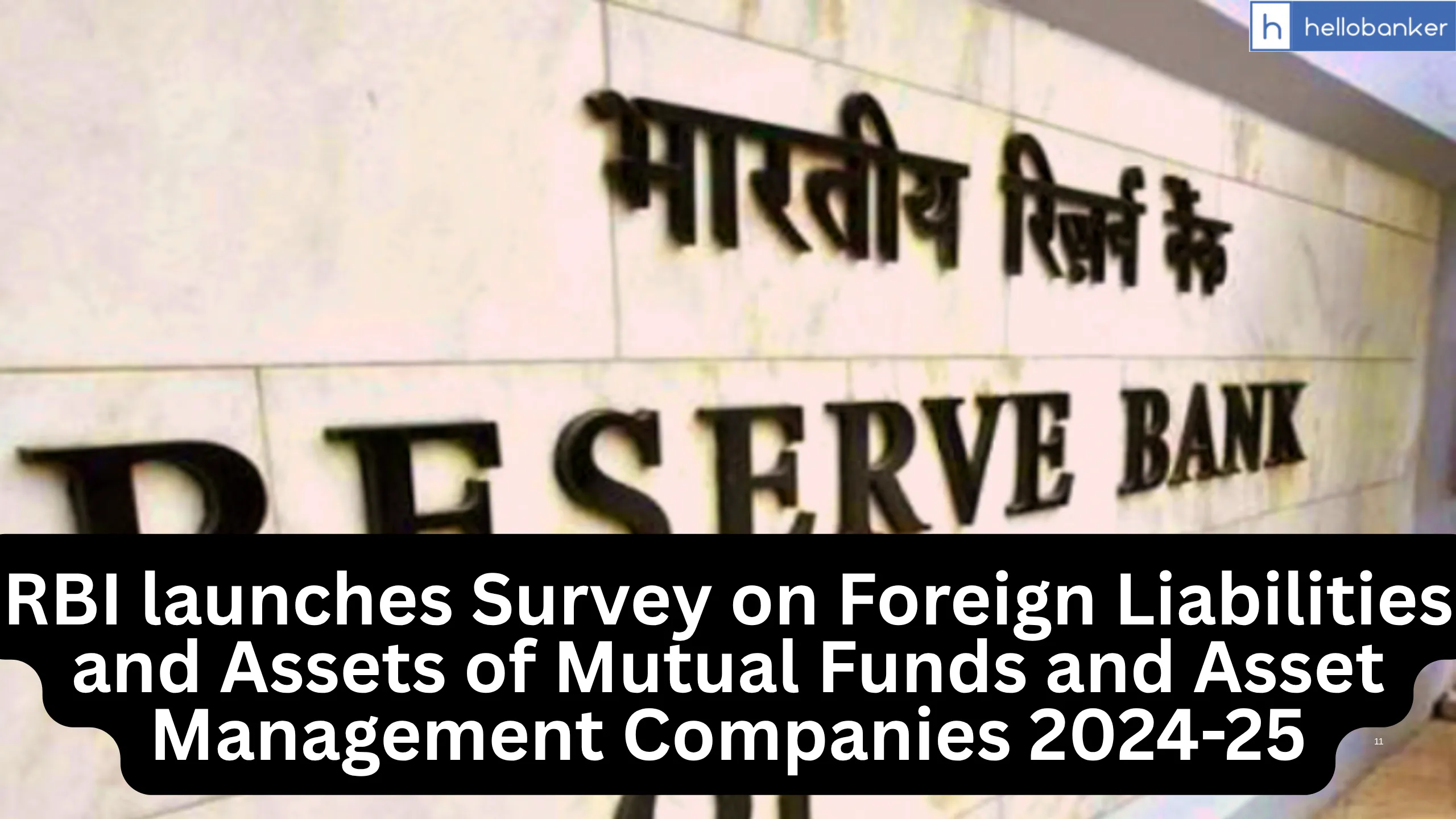 RBI launches Survey on Foreign Liabilities and Assets of Mutual Funds and Asset Management Companies 2024-25