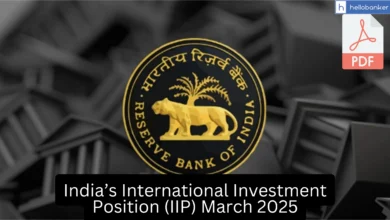 RBI Data: India’s International Investment Position (IIP) March 2025 [PDF]