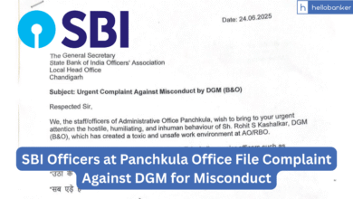 SBI Officers at Panchkula Office File Complaint Against DGM for Misconduct