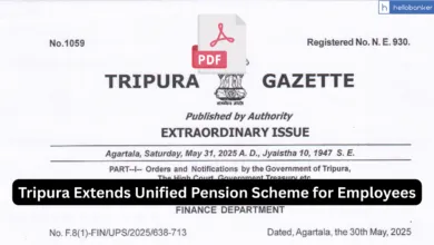 Tripura Extends Unified Pension Scheme for Employees