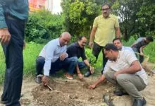 AIBOC members planted fruit bearing trees