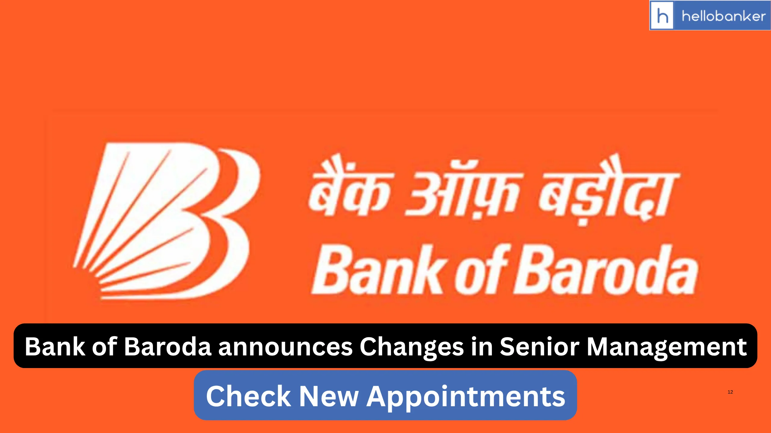 Bank of Baroda announces Changes in Senior Management, Check New Appointments July 2025