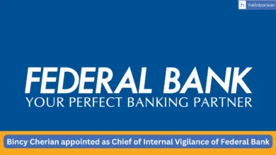 Bincy Cherian appointed as Chief of Internal Vigilance of Federal Bank