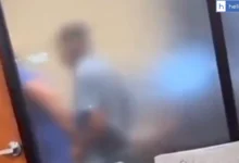 Couple caught in an Intimate Position inside Bank in USA