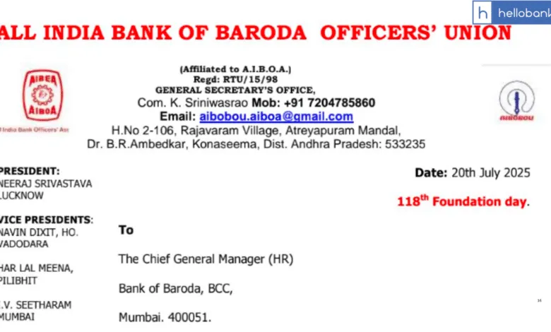 Don’t Shed Crocodile Tears: Officers Union Criticises Bank of Baroda for Wellness Sessions Without Addressing Core Issues