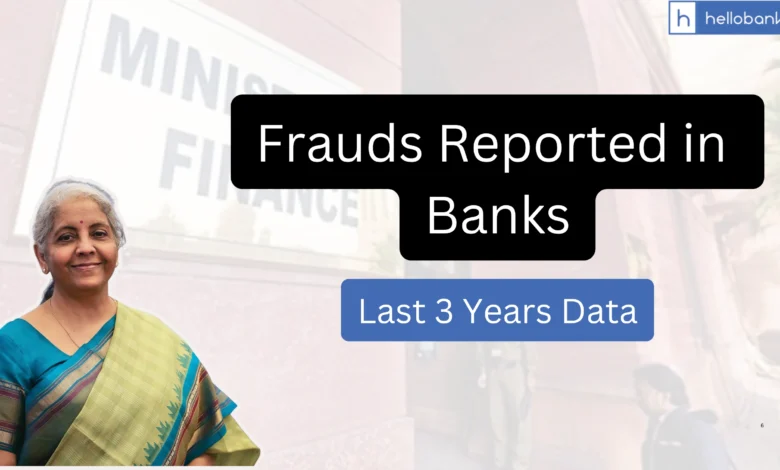 Frauds Reported in Banks, Check Last 3 Years Data