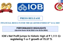 Indian Overseas Bank Financial Results Released for June 2025 Quarter