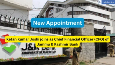 Ketan Kumar Joshi joins as Chief Financial Officer (CFO) of Jammu & Kashmir Bank