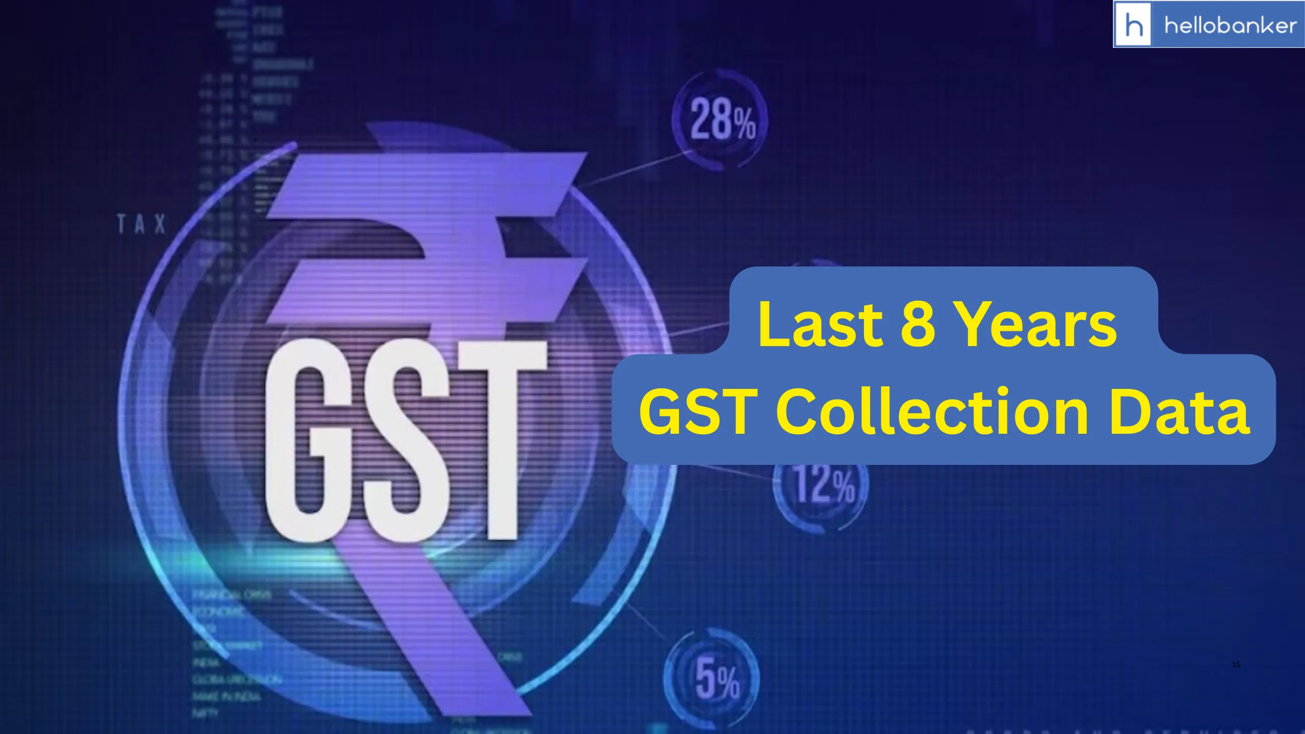 Last 8 Years GST Collection Data