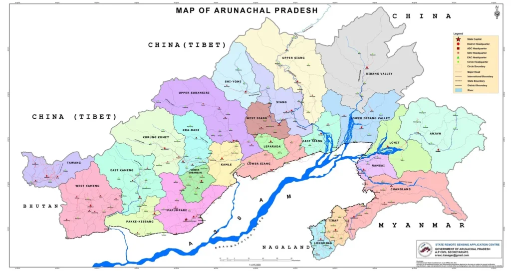Districts of Arunachal Pradesh