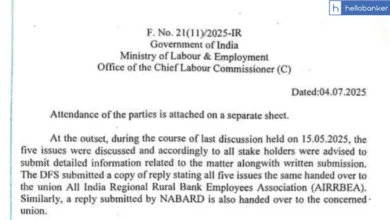 Meeting Held between AIRRBEA (Gramin Bank Association) and Bank Management at CLC, Read Meeting Highlights