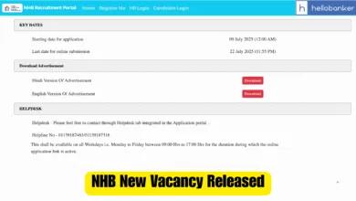 National Housing Bank (NHB) Vacancy Released for Various Officer Posts, Download Notification PDF