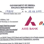 Odisha Govt lifts Ban on HDFC, ICICI and Axis Banks
