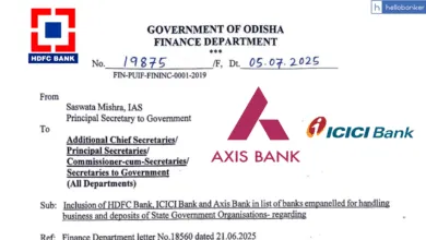 Odisha Govt lifts Ban on HDFC, ICICI and Axis Banks