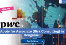 PwC Vacancy: Apply for Associate (Risk Consulting) in Bengaluru