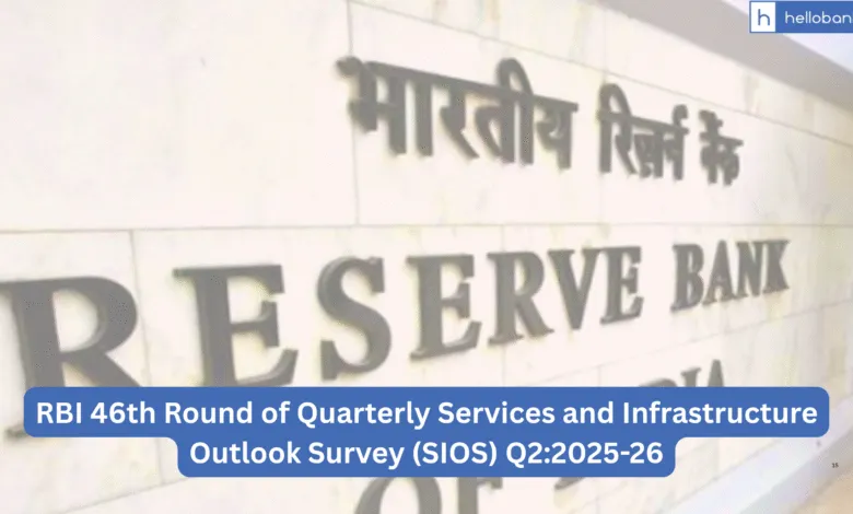 RBI 46th Round of Quarterly Services and Infrastructure Outlook Survey (SIOS) Q2:2025-26