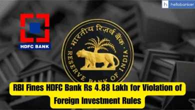 RBI Fines HDFC Bank Rs 4.88 Lakh for Violation of Foreign Investment Rules