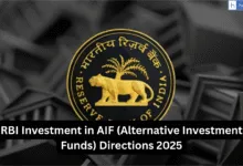 RBI Investment in AIF (Alternative Investment Funds) Directions 2025