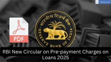 RBI New Circular on Pre-payment Charges on Loans 2025