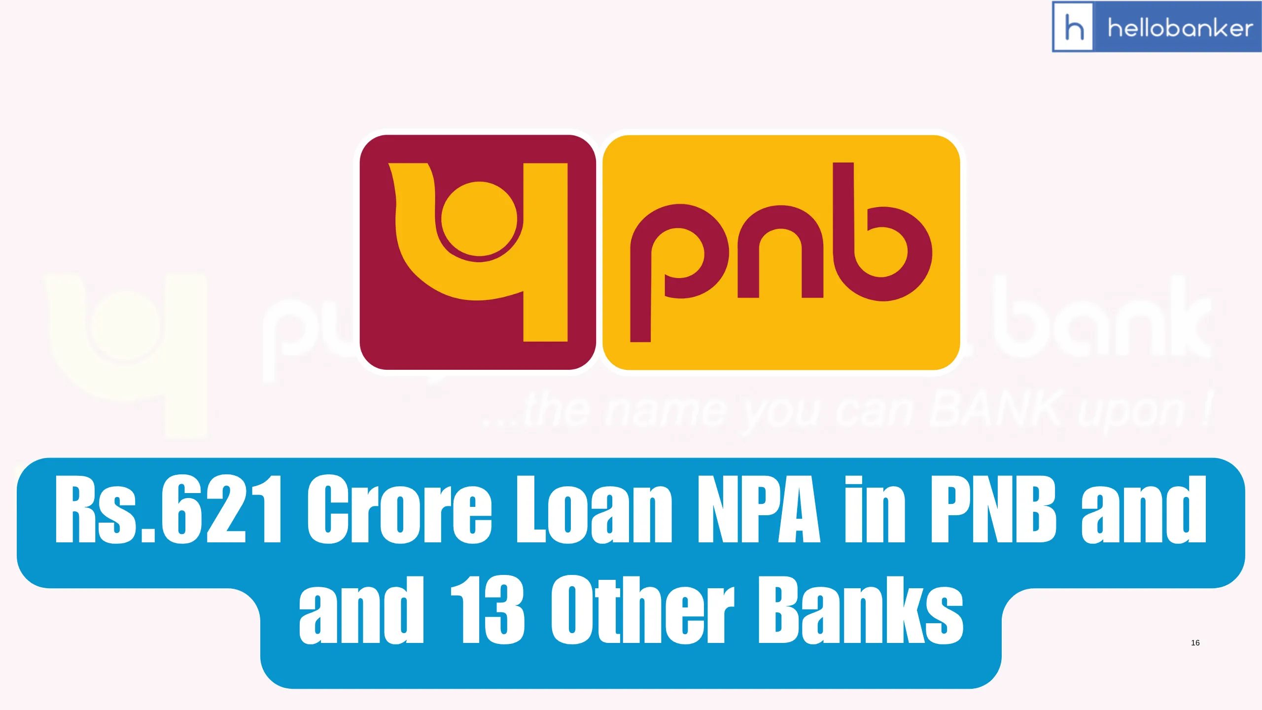 Rs.621 Crore Loan NPA in PNB and 13 Other Banks, Total Rs.1700 Crore Loan approved by Banks