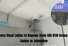 Thieves Steal Lakhs of Rupees from SBI ATM Using Gas Cutter in Jalandhar