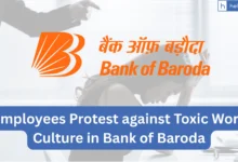 'Tumlog ko Charbi Chadh Gayi Hai'! Bank of Baroda Officers protest against Toxic Work Culture