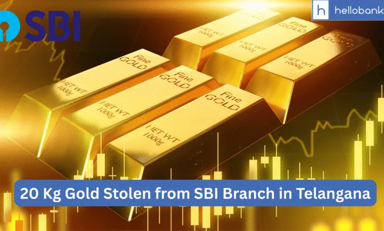 20 Kg Gold Stolen from SBI Branch in Telangana