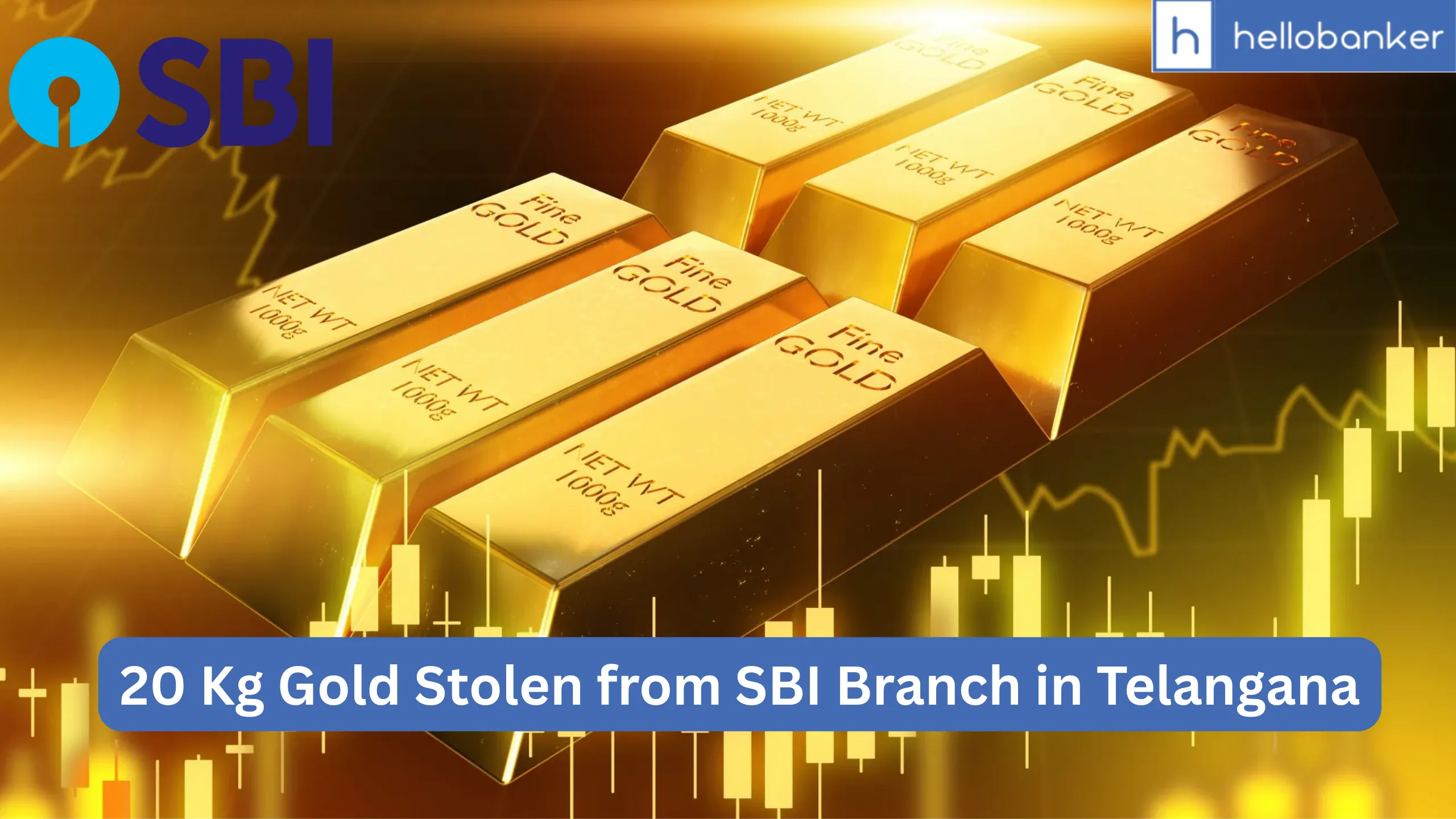 20 Kg Gold Stolen from SBI Branch in Telangana