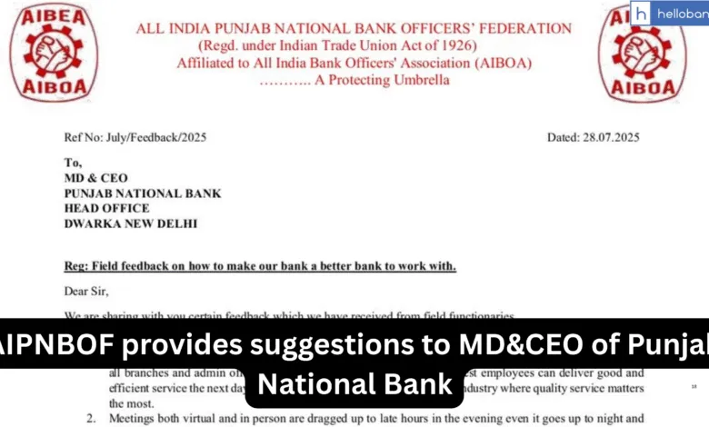 AIPNBOF provides suggestions to MD&CEO on how to make PNB a better bank to work with