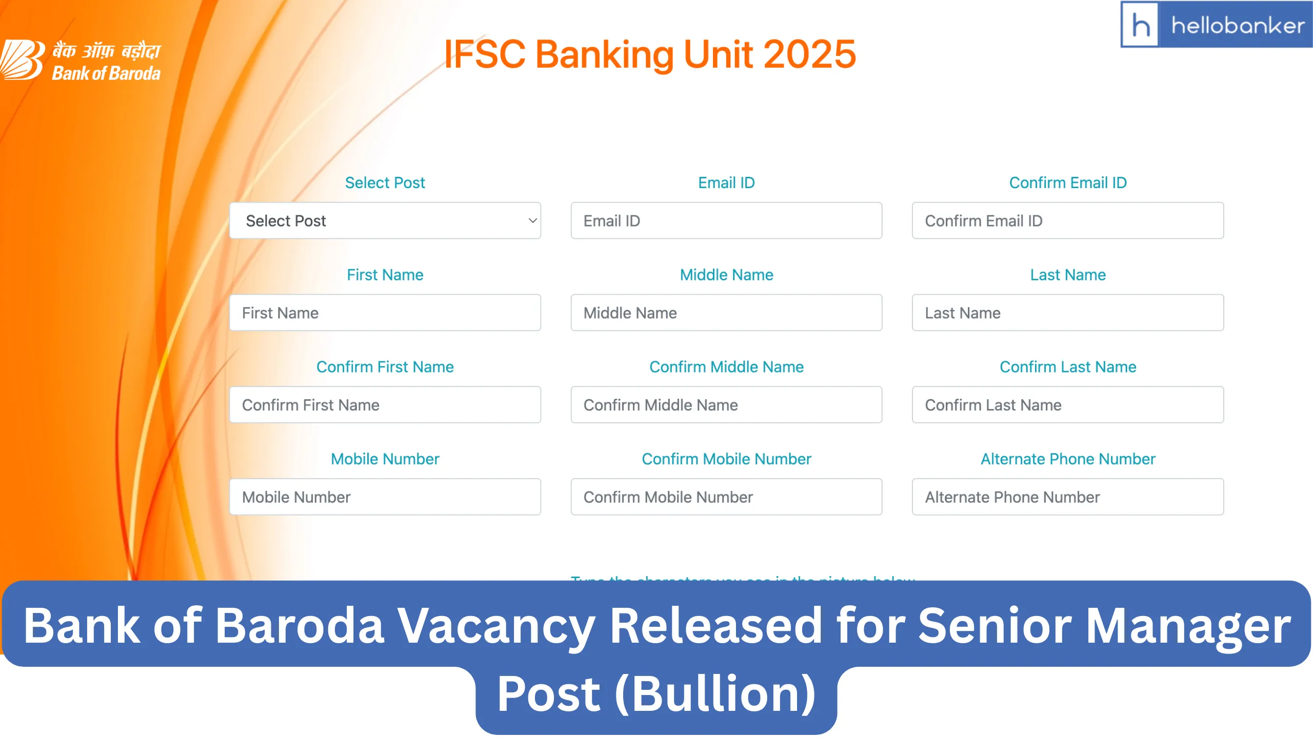 Bank of Baroda Vacancy Released for Senior Manager Post (Bullion), Apply Online