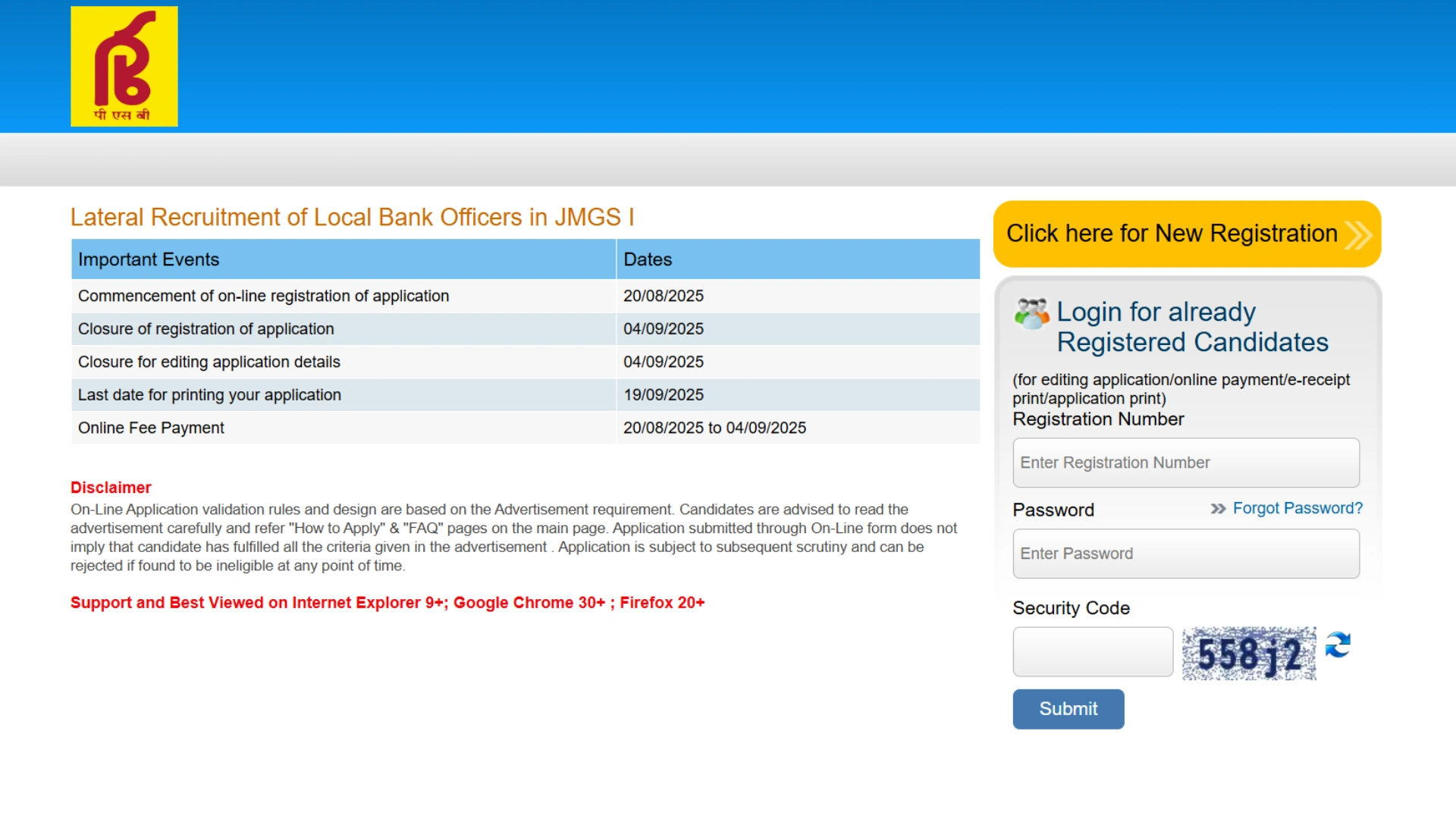 Punjab and Sind Bank Local Bank Officers (LBO) Recruitment 2025 Notification Released, Apply Online for 750 Posts