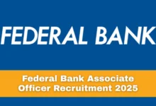 Federal Bank Associate Officer Recruitment 2025 Notification Released and Apply Online