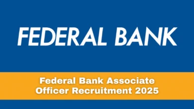 Federal Bank Associate Officer Recruitment 2025 Notification Released and Apply Online
