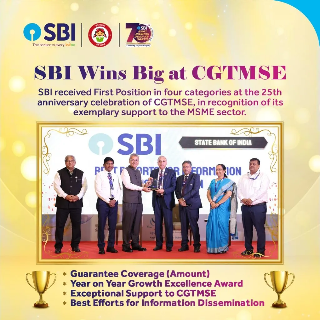 SBI receives 4 awards at 25th anniversary of CGTMSE