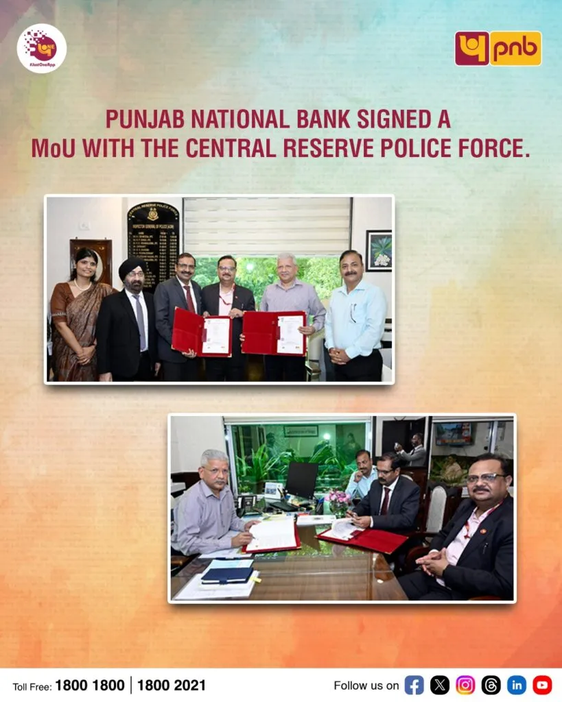 PNB signs MoU with CRPF