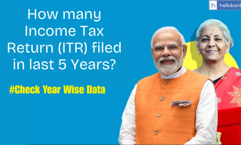 How many Income Tax Return (ITR) filed in last 5 Years? Check Year Wise Data